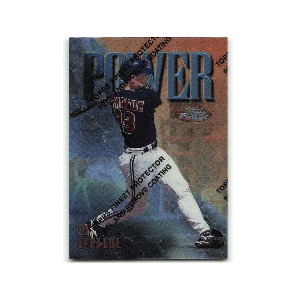 Ed Sprague 1997 Topps Finest w Coating #257 Toronto Blue Jays Baseball Card NM