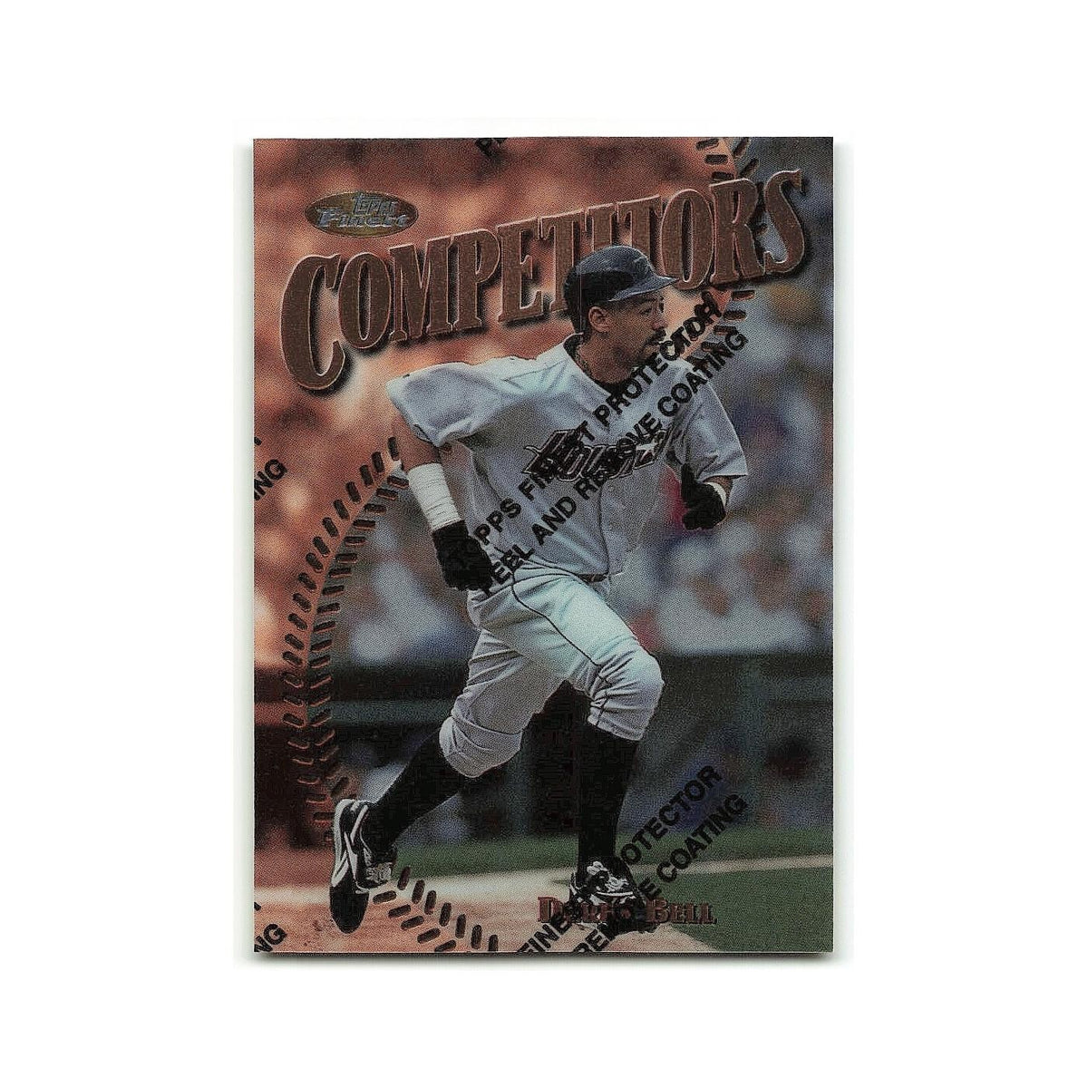 Derek Bell 1997 Topps Finest w Coating #198 Houston Astros Baseball Card NM