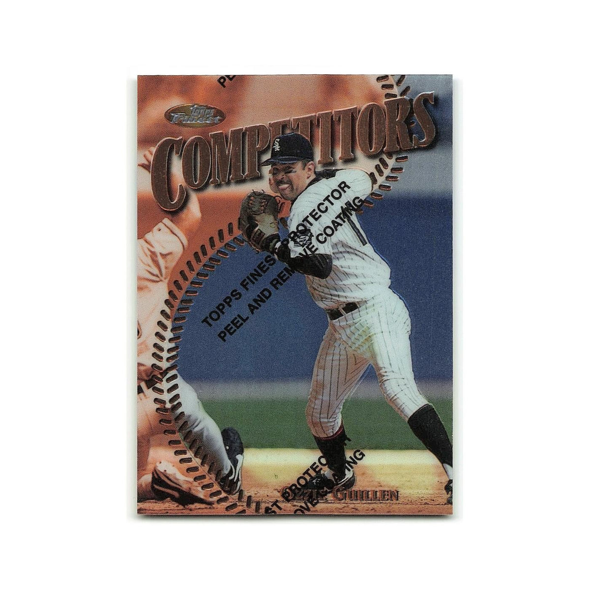 Ozzie Guillen 1997 Topps Finest w Coating #224 Chicago White Sox NM