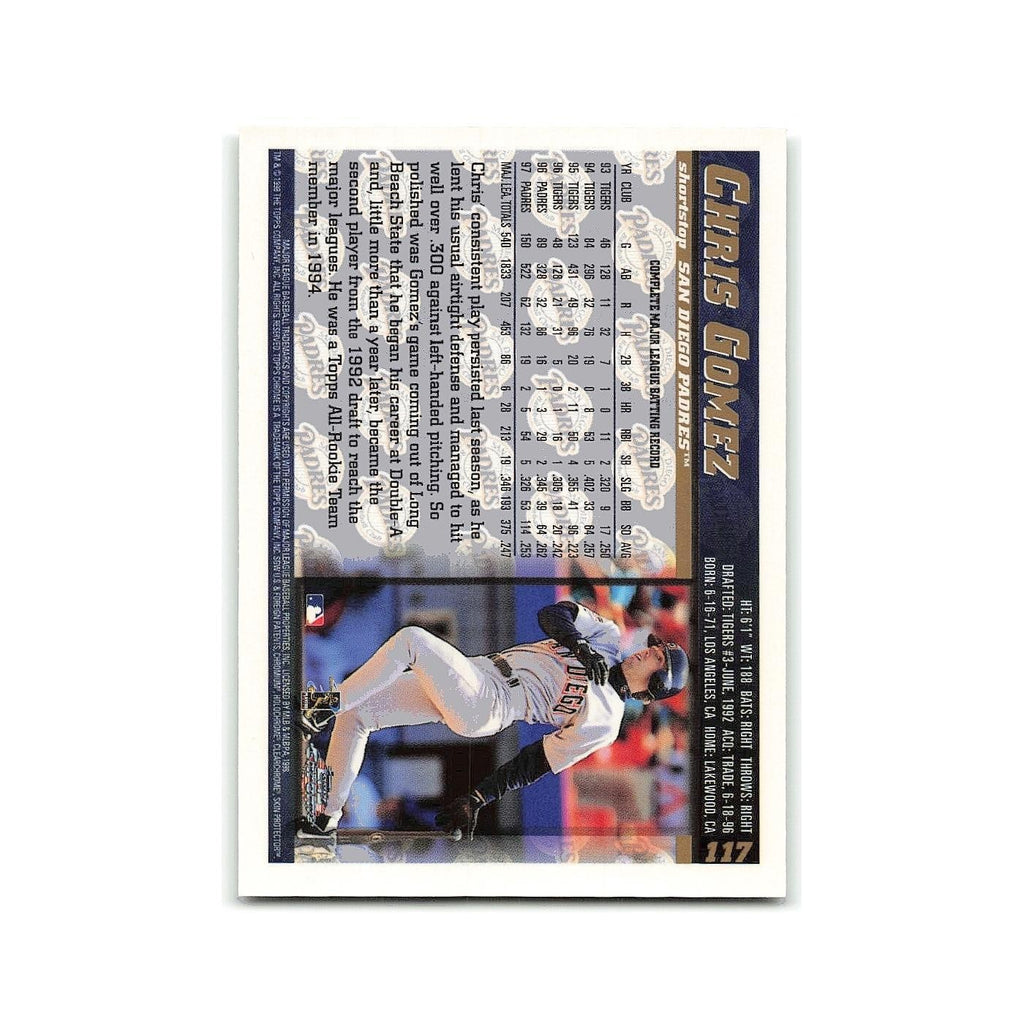 Chris Gomez 1998 Topps #117 San Diego Padres Baseball Card NM