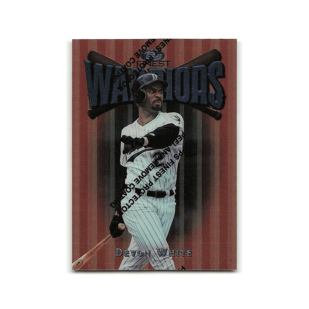 Devon White 1997 Topps Finest w Coating #83 Toronto Blue Jays Baseball Card NM