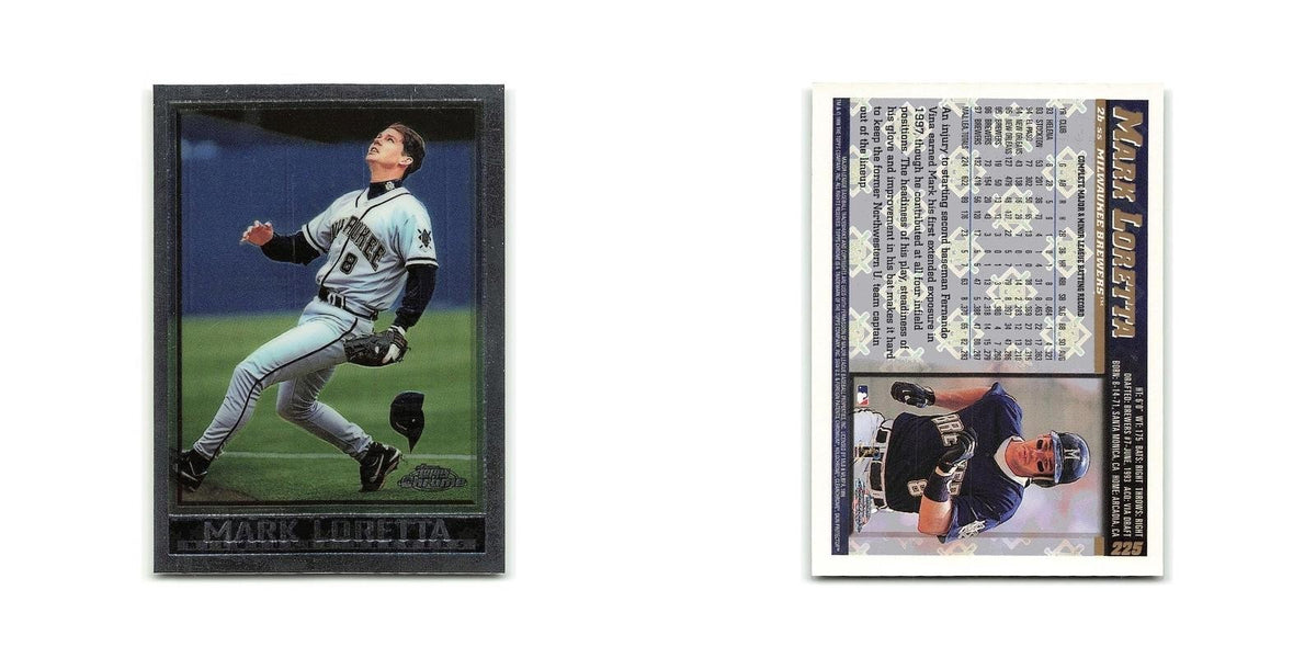 Mark Loretta 1998 Topps Chrome #225 Milwaukee Brewers Baseball Card NM