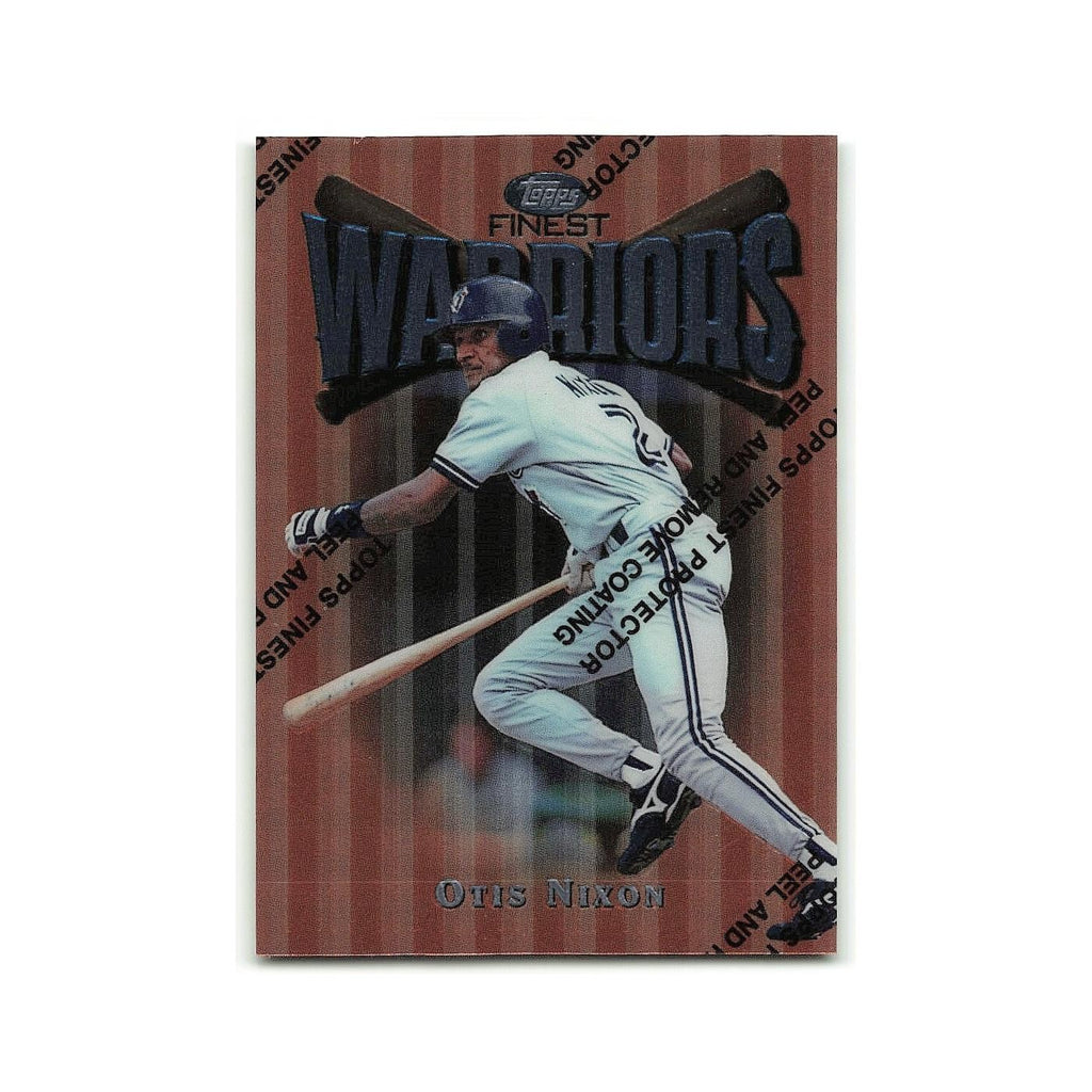 Otis Nixon 1997 Topps Finest w Coating #8 Toronto Blue Jays Baseball Card NM