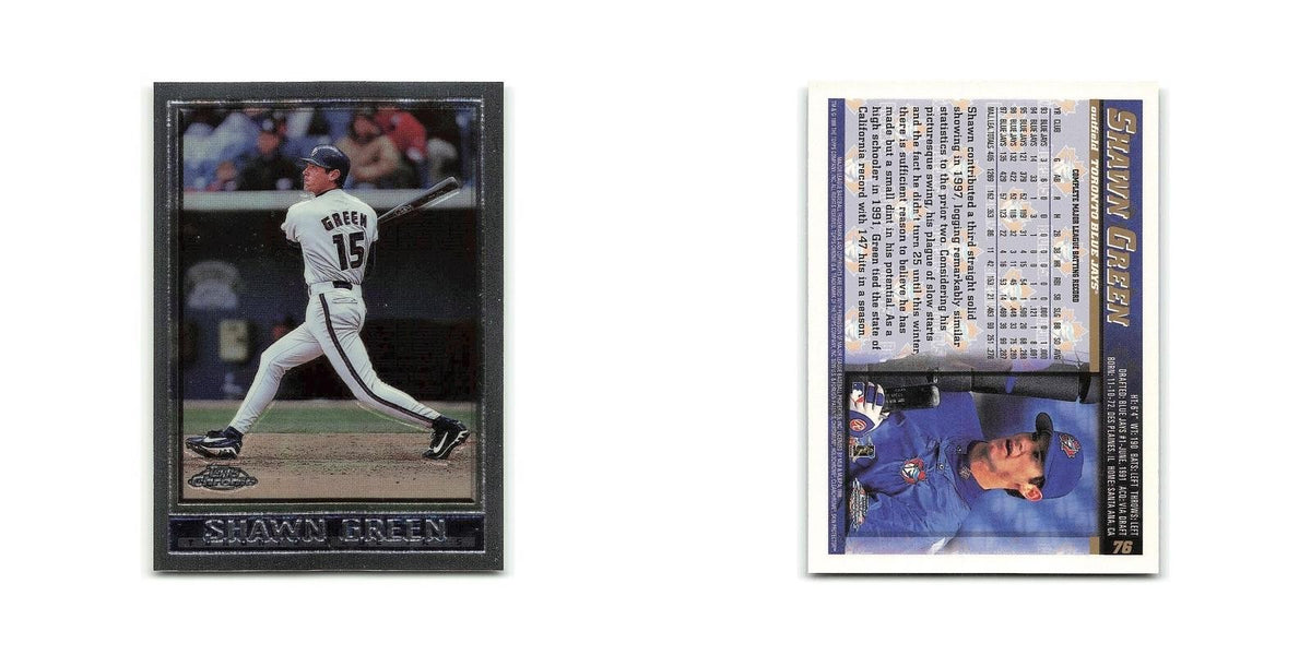 Shawn Green 1998 Topps Chrome #76 Toronto Blue Jays Baseball Card NM