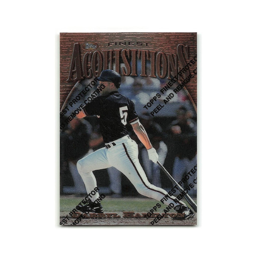 Darryl Hamilton 1997 Topps Finest w Coating #210 Milwaukee Brewers NM