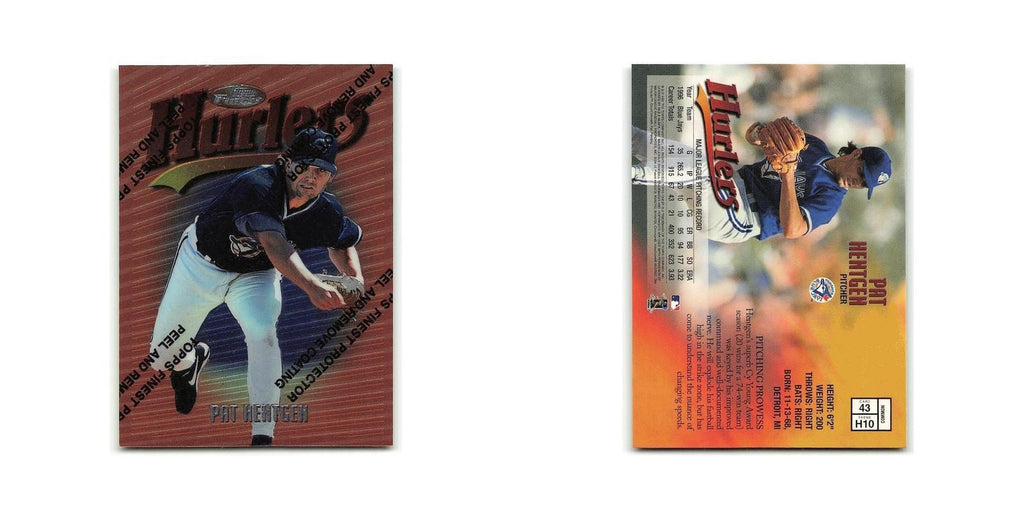 Pat Hentgen 1997 Topps Finest w Coating #43 Toronto Blue Jays Baseball Card NM