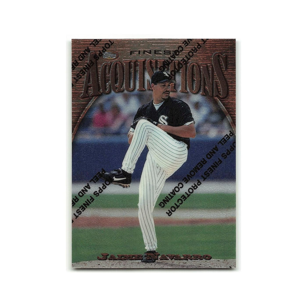 Jaime Navarro 1997 Topps Finest w Coating #259 Chicago White Sox NM
