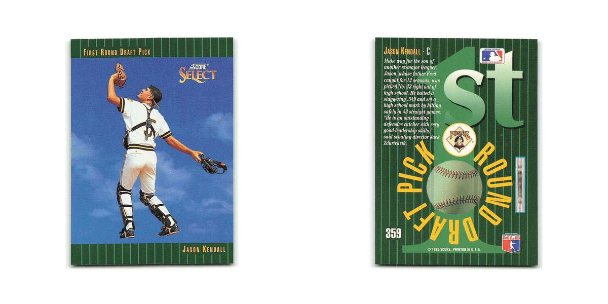 Jason Kendall Rookie 1993 Select #359 Pittsburgh Pirates Baseball Card NM