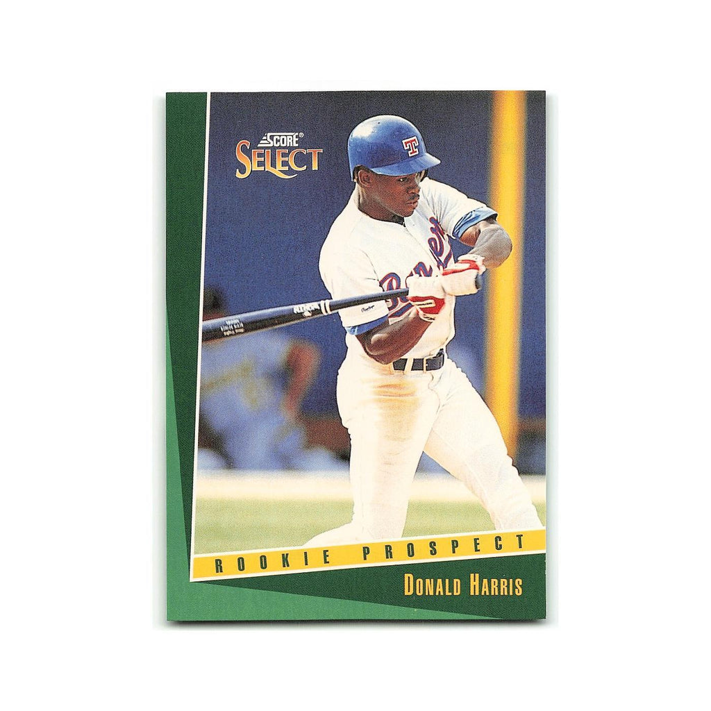 Donald Harris Rookie 1993 Select #341 Texas Rangers Baseball Card NM