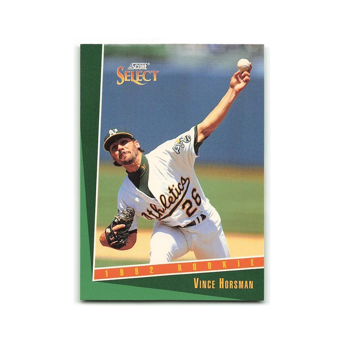 Vince Horsman Rookie 1993 Select #316 Oakland Athletics Baseball Card NM