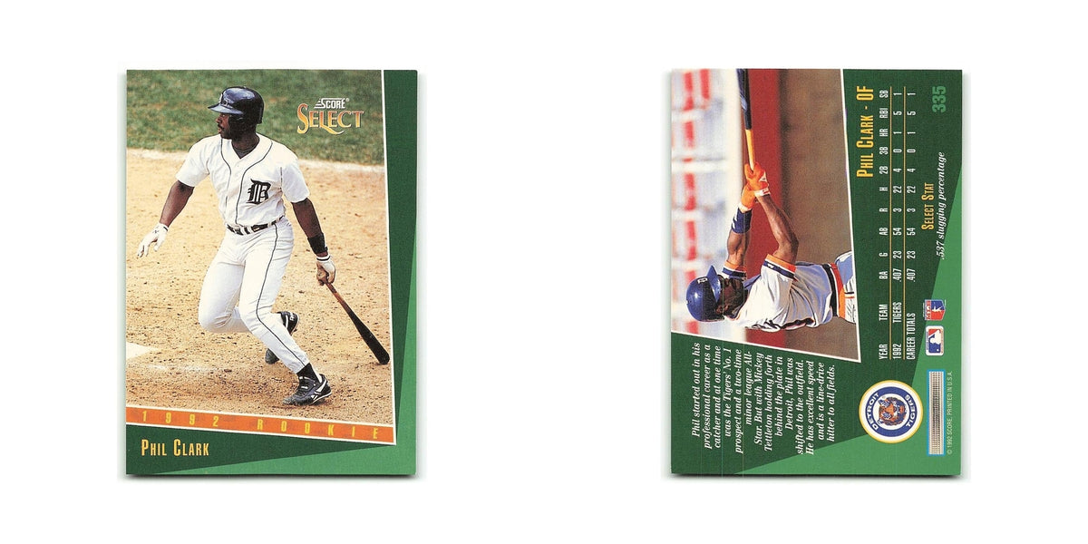 Phil Clark Rookie 1993 Select #335 Detroit Tigers Baseball Card NM