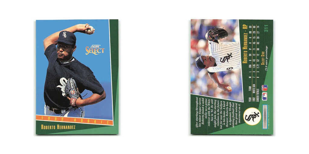 Roberto Hernandez Rookie 1993 Select #311 Chicago White Sox Baseball Card NM