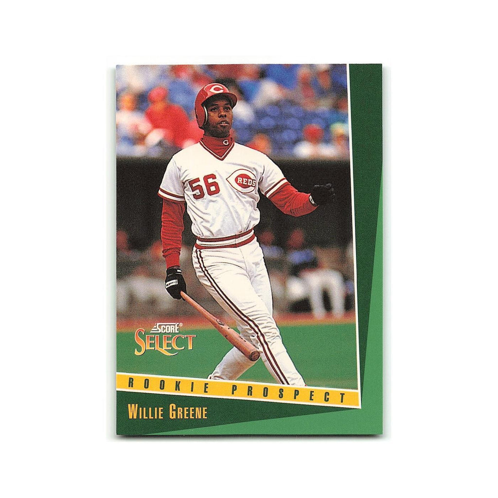 Willie Greene Rookie 1993 Select #348 Cincinnati Reds Baseball Card NM