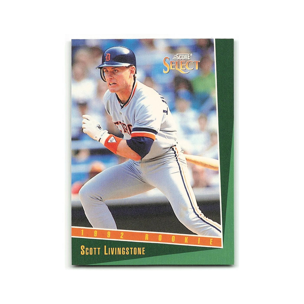 Scott Livingstone Rookie 1993 Select #320 Detroit Tigers Baseball Card NM