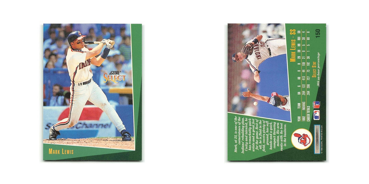 Mark Lewis 1993 Score Select #150 Cleveland Indians Baseball Card NM