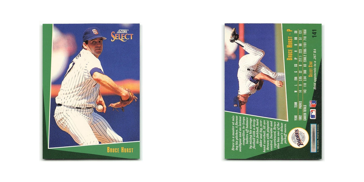 Bruce Hurst 1993 Score Select #141 San Diego Padres Baseball Card NM