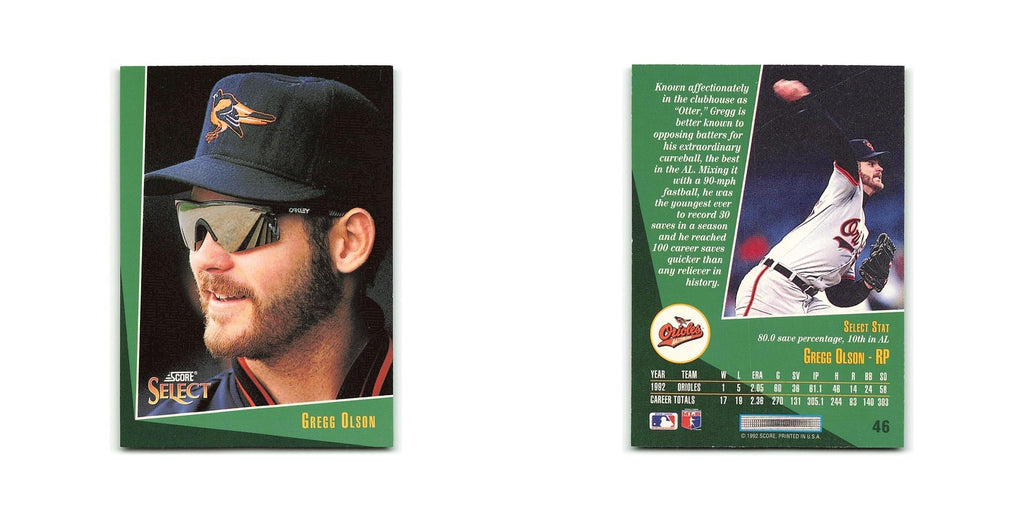 Greg Olson 1993 Score Select #46 Baltimore Orioles Baseball Card NM