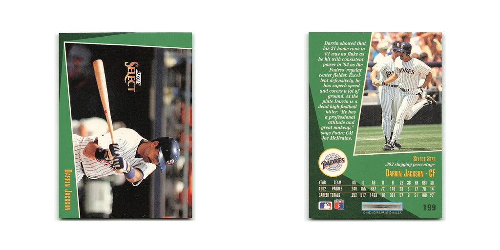 Darrin Jackson 1993 Score Select #199 San Diego Padres Baseball Card NM