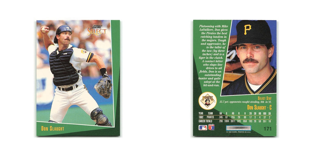 Don Slaught 1993 Score Select #171 Pittsburgh Pirates Baseball Card NM
