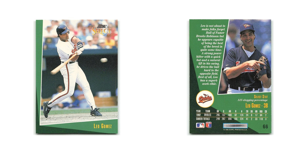 Leo Gomez 1993 Score Select #66 Baltimore Orioles Baseball Card NM