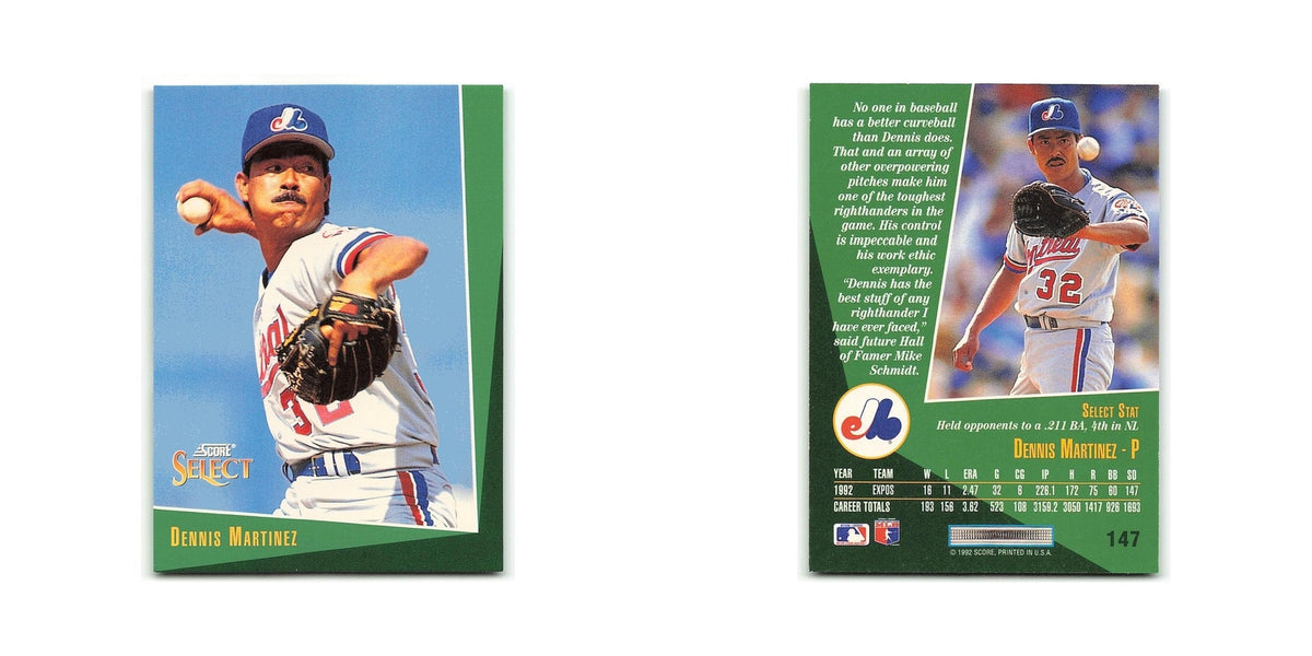 Dennis Martinez 1993 Score Select #147 Montreal Expos Baseball Card NM