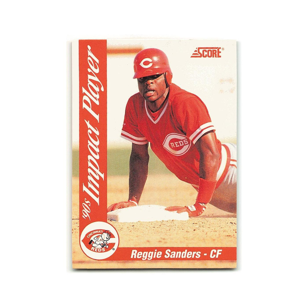 Reggie Sanders 1992 Score Impact Players #76 Cincinnati Reds Baseball Card NM