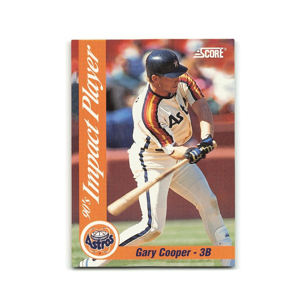Gary Cooper 1992 Score Impact Players #25 Houston Astros Baseball Card NM