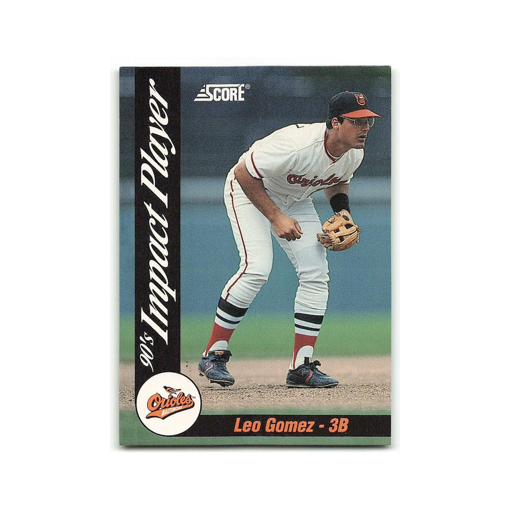 Leo Gomez 1992 Score Impact Players #16 Baltimore Orioles Baseball Card NM