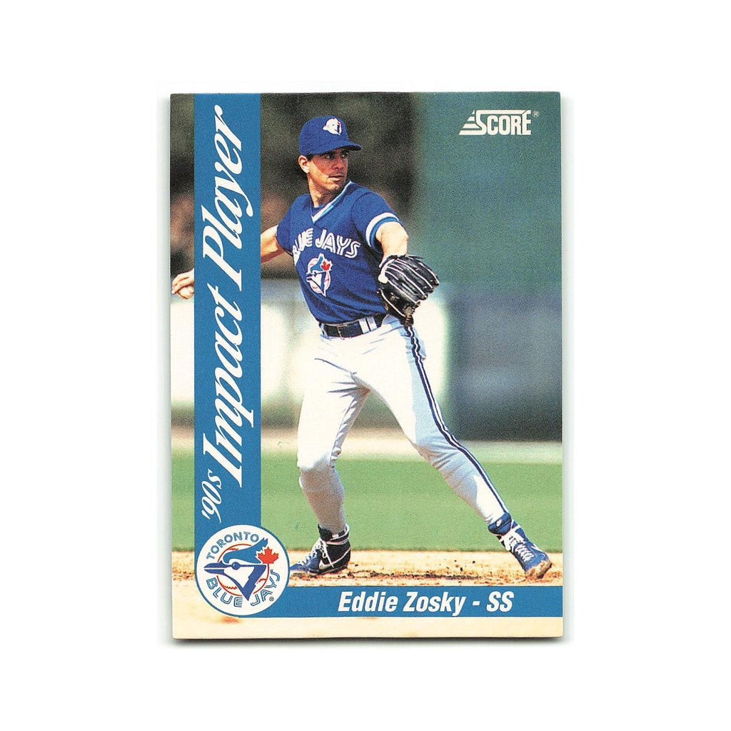 Eddie Zosky 1992 Score Impact Players #72 Toronto Blue Jays Baseball Card NM
