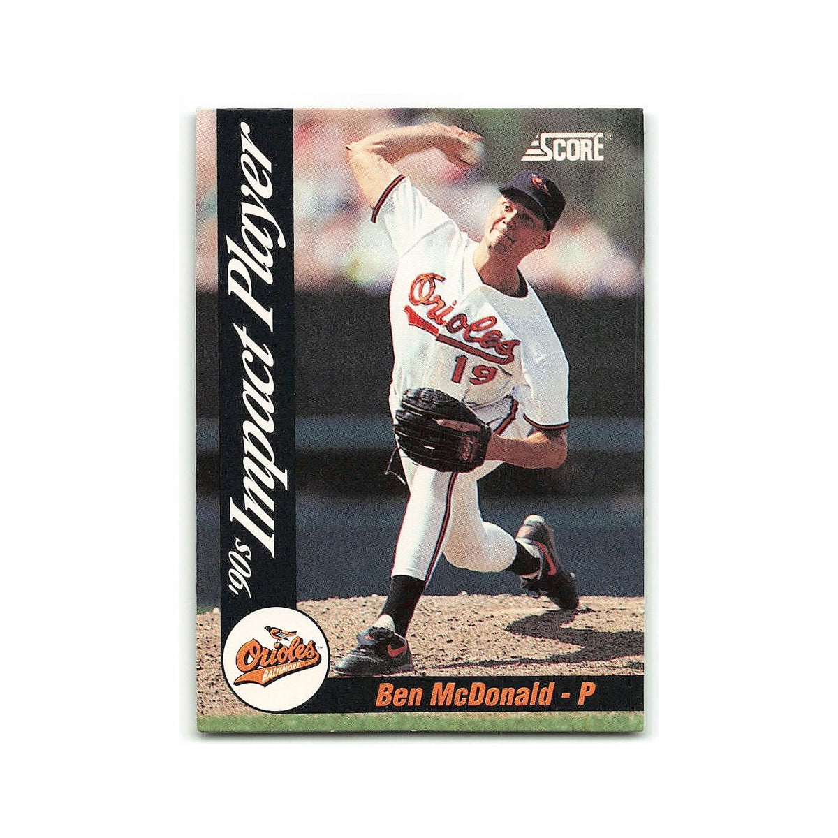 Ben McDonald 1992 Score Impact Players #81 Baltimore Orioles Baseball Card NM