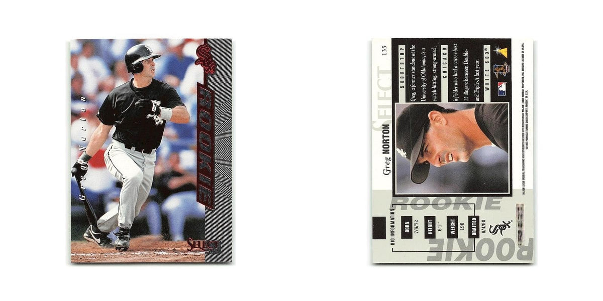 Greg Norton Rookie 1997 Select #135 Chicago White Sox Baseball Card NM