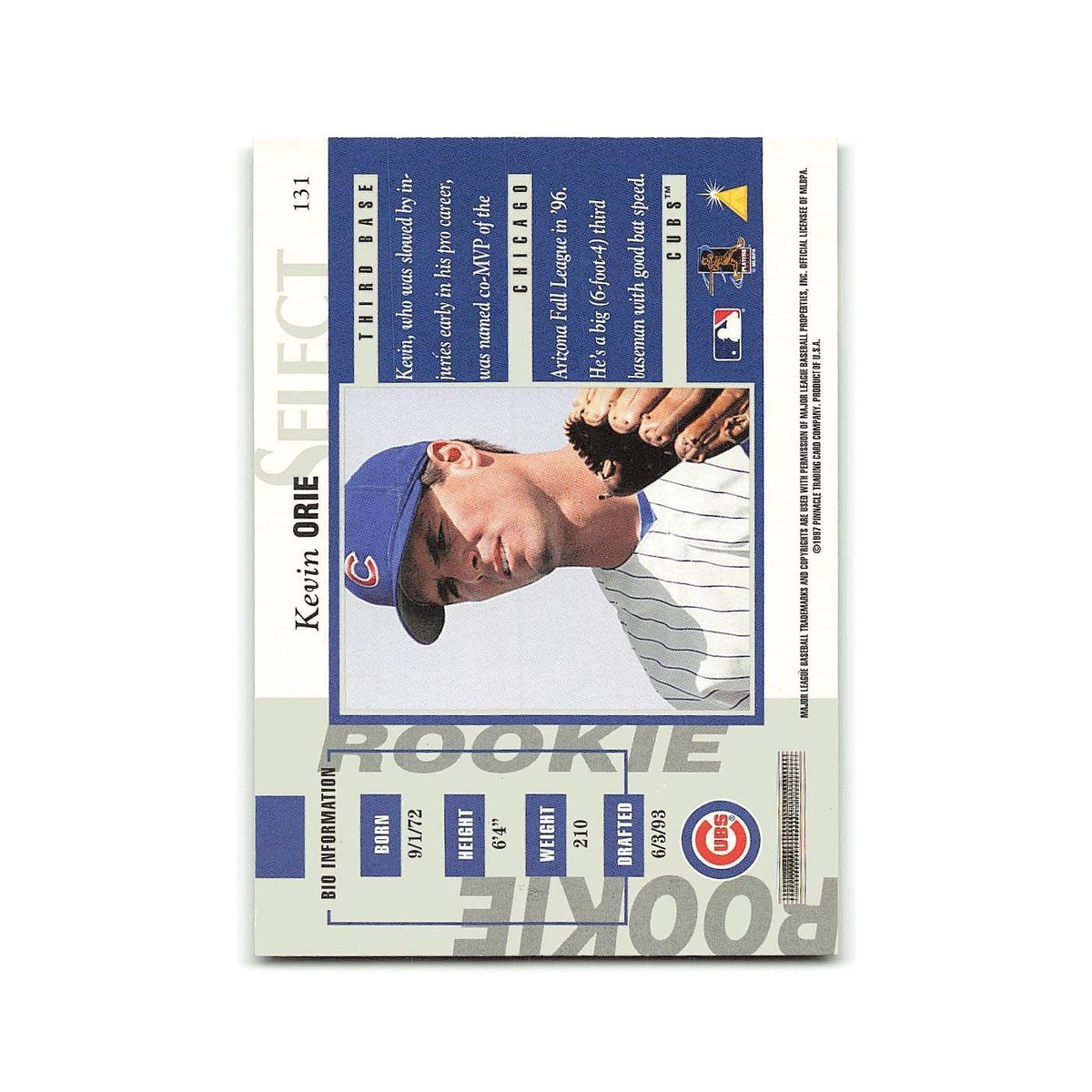 Bill Pulsipher Rookie 1997 Select #131 New York Mets Baseball Card NM