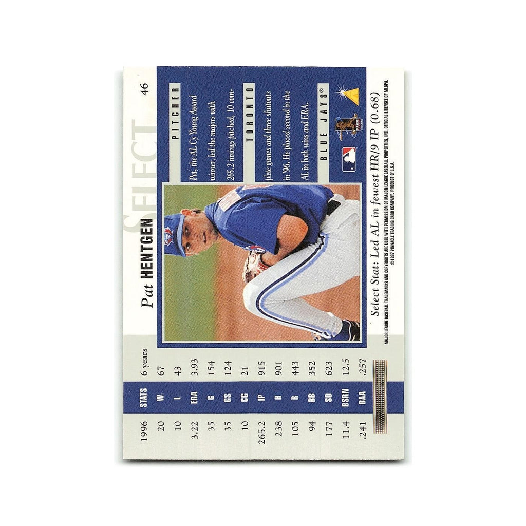 Pat Hentgen 1997 Select #46 Toronto Blue Jays Baseball Card NM