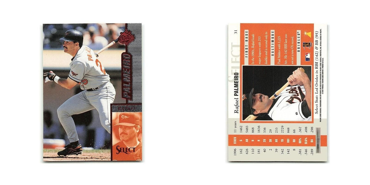 Rafael Palmeiro 1997 Select #31 Baltimore Orioles Baseball Card NM