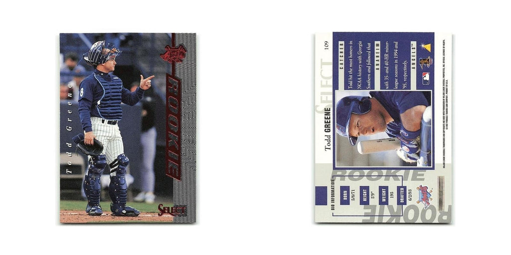 Todd Greene 1997 Select #109 Anaheim Angels Baseball Card NM