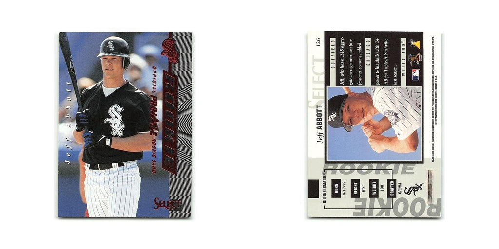 Jeff Abbott Rookie 1997 Select #126 Chicago White Sox Baseball Card NM