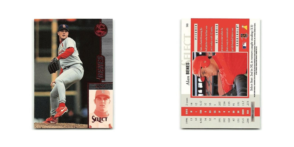 Alan Benes 1997 Select #98 St. Louis Cardinals Baseball Card NM