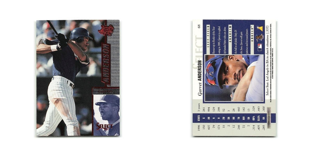 Garret Anderson 1997 Select #68 Anaheim Angels Baseball Card NM