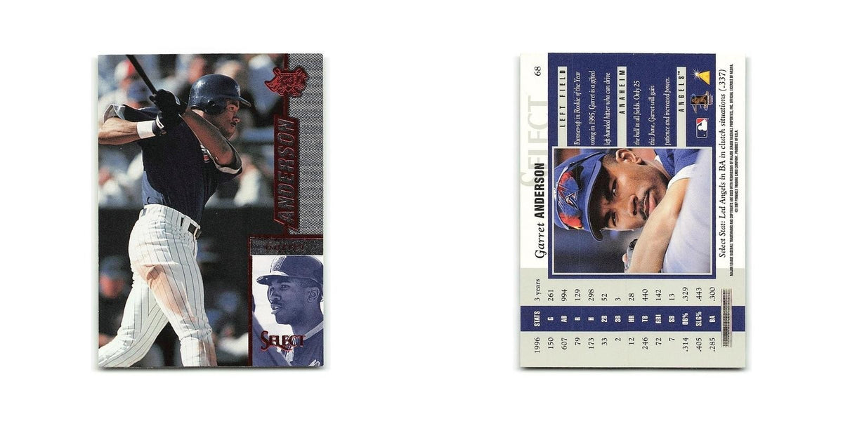 Garret Anderson 1997 Select #68 Anaheim Angels Baseball Card NM