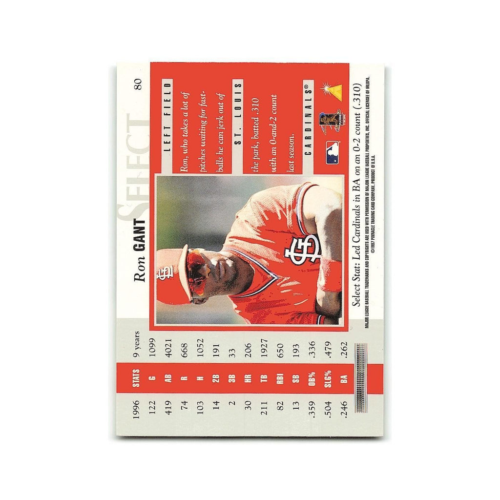 Ron Gant 1997 Select #80 St. Louis Cardinals Baseball Card NM