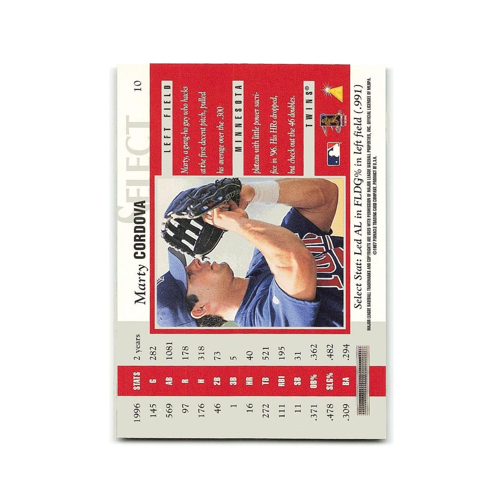 Marty Cordova 1997 Select #10 Minnesota Twins Baseball Card NM