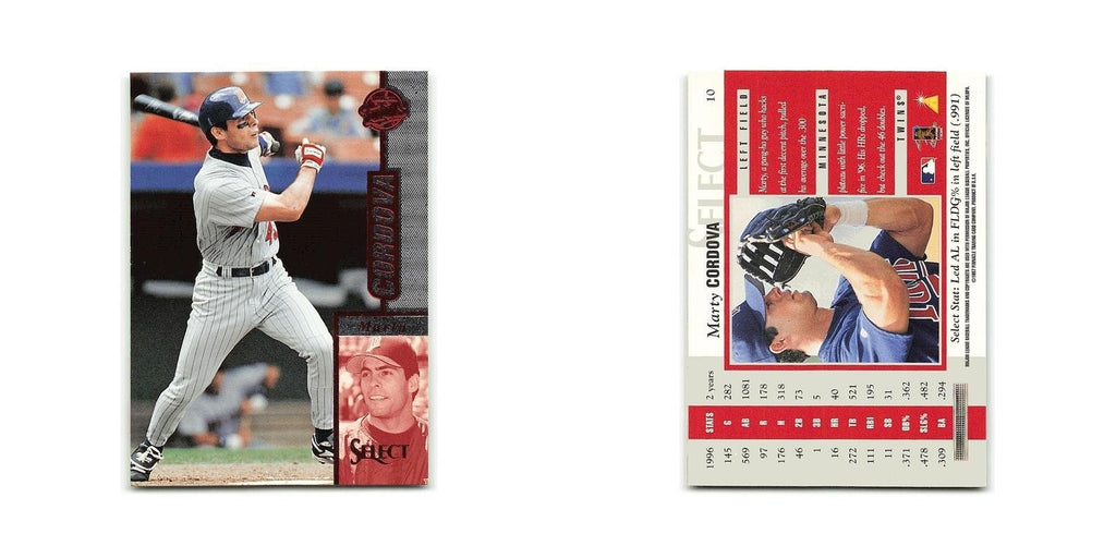 Marty Cordova 1997 Select #10 Minnesota Twins Baseball Card NM