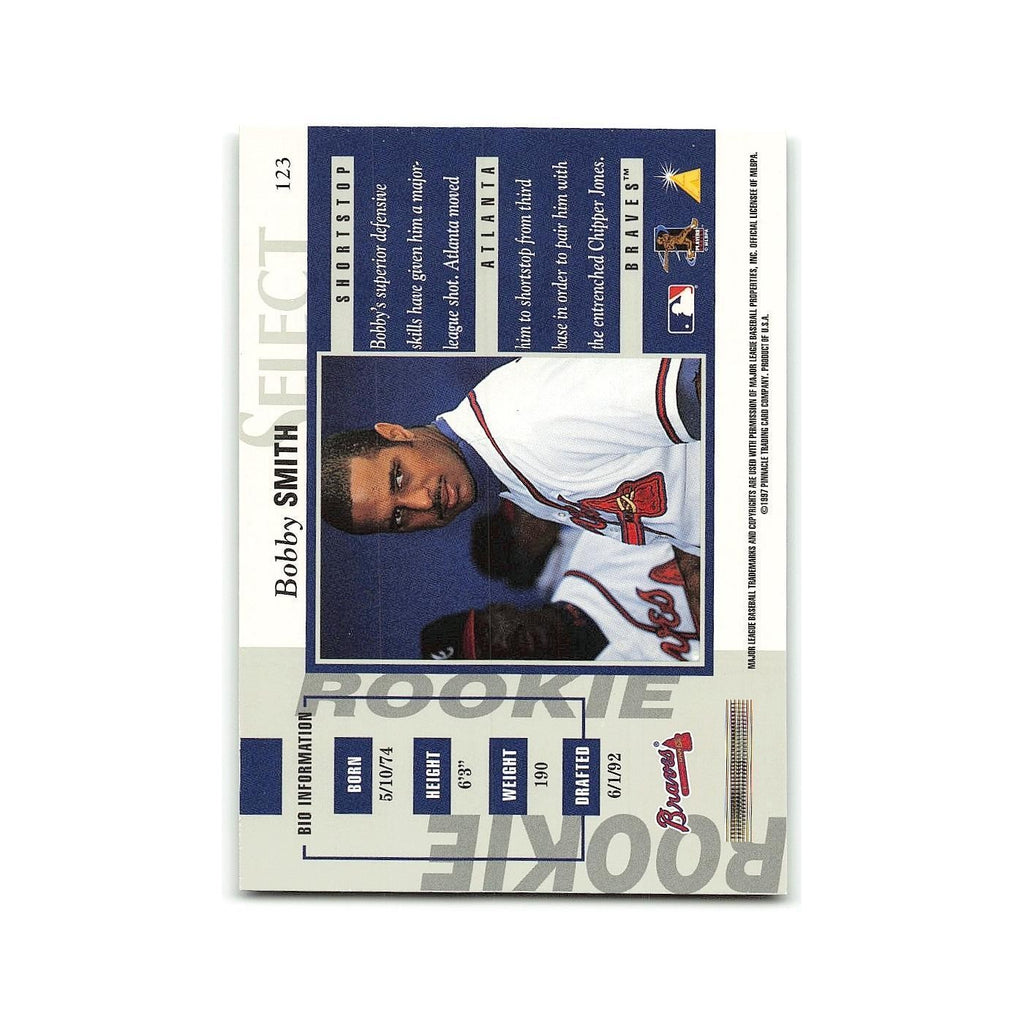 Bobby Smith Rookie 1997 Select #123 Atlanta Braves Baseball Card NM
