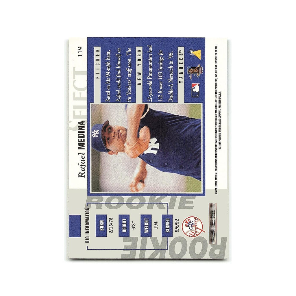Rafael Medina 1997 Select #119 New York Yankees Baseball Card NM