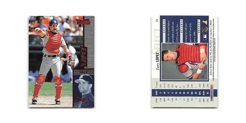Javy Lopez 1997 Select #28 Atlanta Braves Baseball Card NM