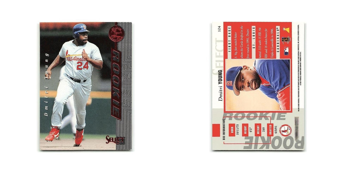Dmitri Young Rookie 1997 Select #104 St. Louis Cardinals Baseball Card NM