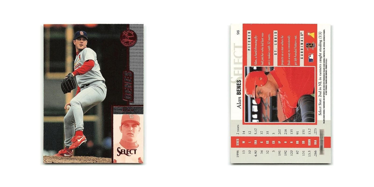 Alan Benes 1997 Select #98 St. Louis Cardinals Baseball Card NM