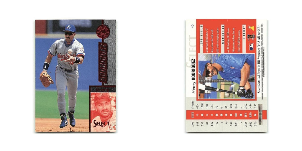 Henry Rodriguez 1997 Select #40 Montreal Expos Baseball Card NM
