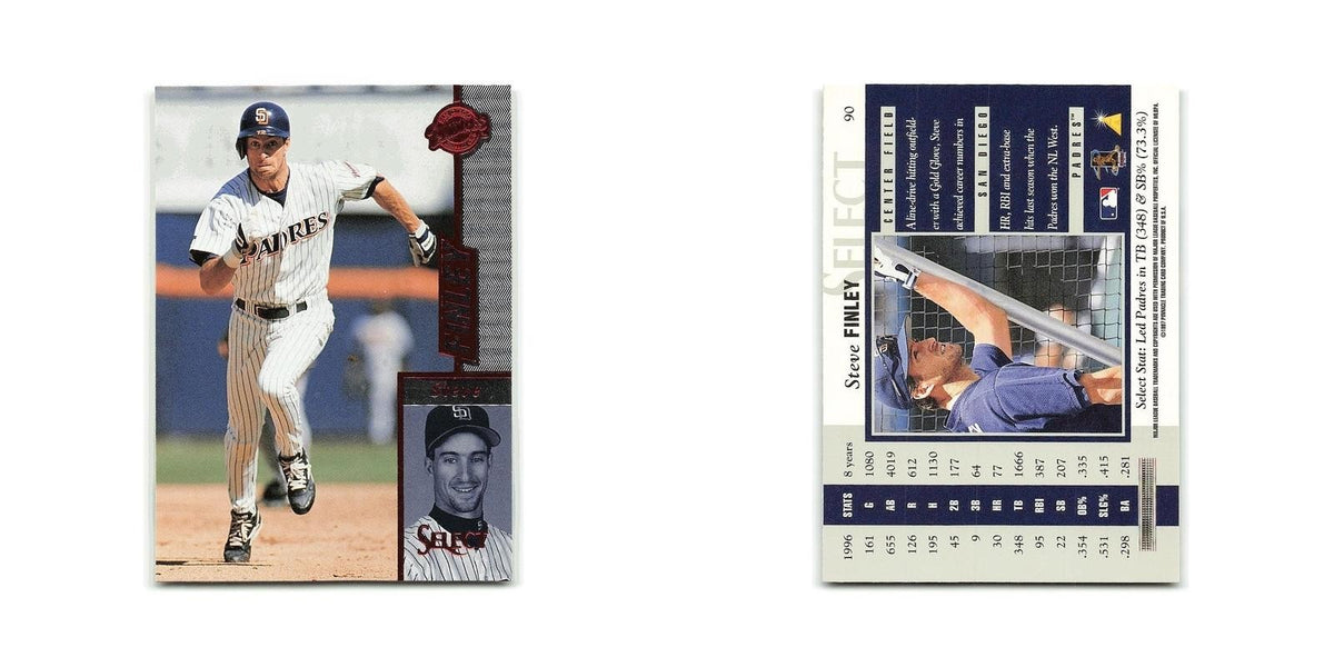 Steve Finley 1997 Select #90 San Diego Padres Baseball Card NM