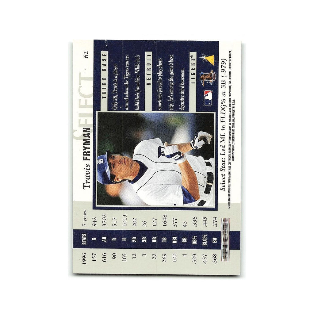 Travis Fryman 1997 Select #62 Detroit Tigers Baseball Card NM